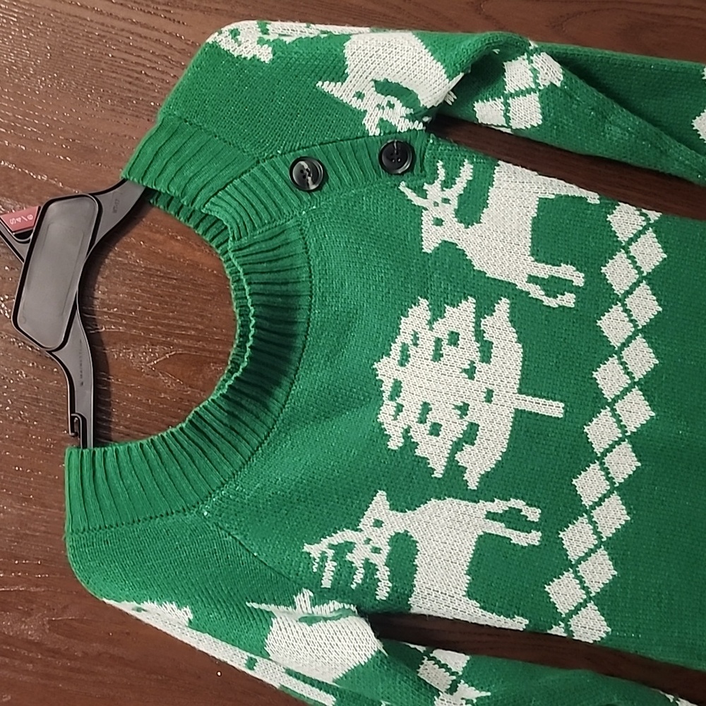 Ugly Sweater off shoulder dress - Picture 2 of 3